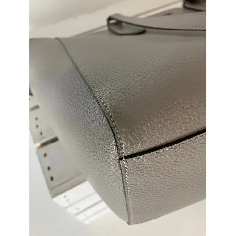 MICHAEL KORS TWO WAY GRAY PEBBLED CROSSBODY TOTE BAG